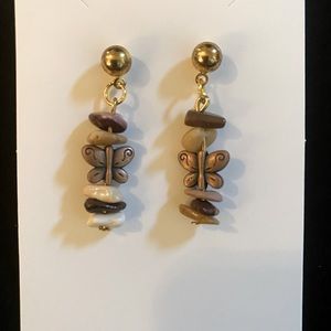 Handmade Butterfly stud earrings